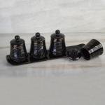 Porselen Tepsili 4 Lü Küçük Boy Baharat Set