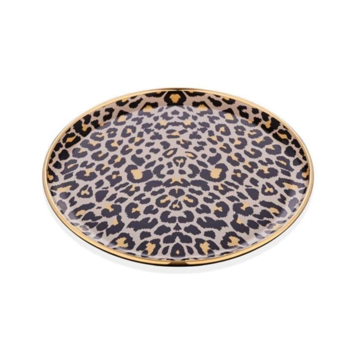 Leopar Somon Tepsi 31x31 Cm