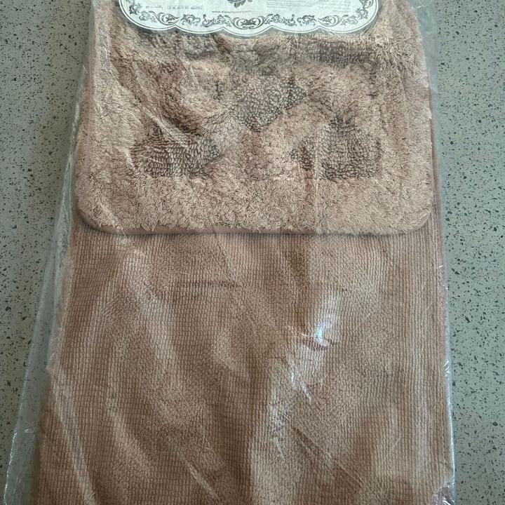 Pamuk Banyo 2'li Paspas Klozet Takımı Yumuşak Yıkanabilir Dikdörtgen Halı Alanur