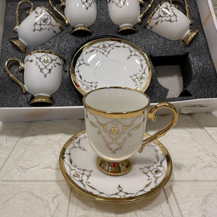 6' LI FİNCAN TAKIMI GOLD