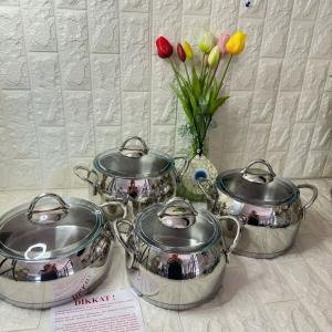 Tencere Seti Çelik 8 Parça