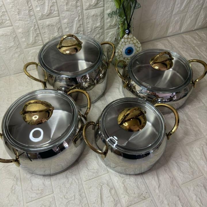 Tencere Seti Çelik 8 Parça