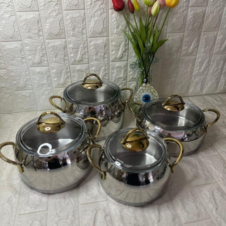 Tencere Seti Çelik 8 Parça