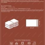 NOVA - %70 Bambu / %30 Pamuk Suzeni Nakışlı El Havlusu - 6'lı Set 50x90