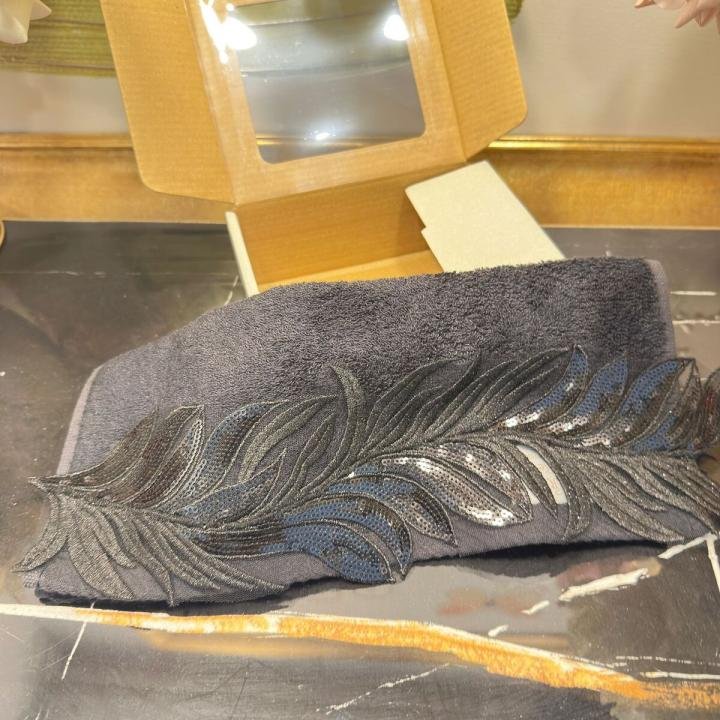 Mariva Siyah 30*50 Siyah Havlu Verse-reverse