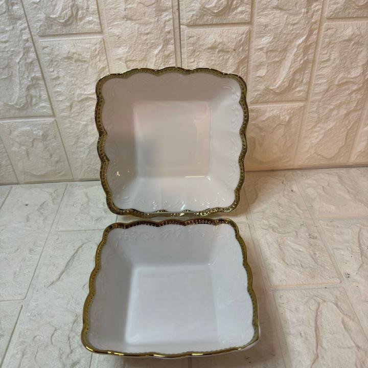 2'li Sunum Kahvaltı Tabağı Porselen (17-14 CM)