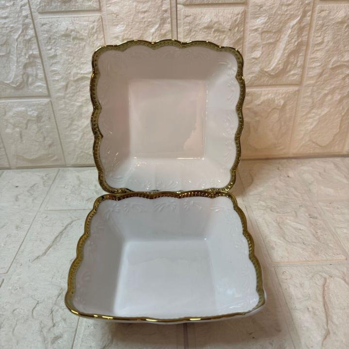 2'li Sunum Kahvaltı Tabağı Porselen (17-14 CM)