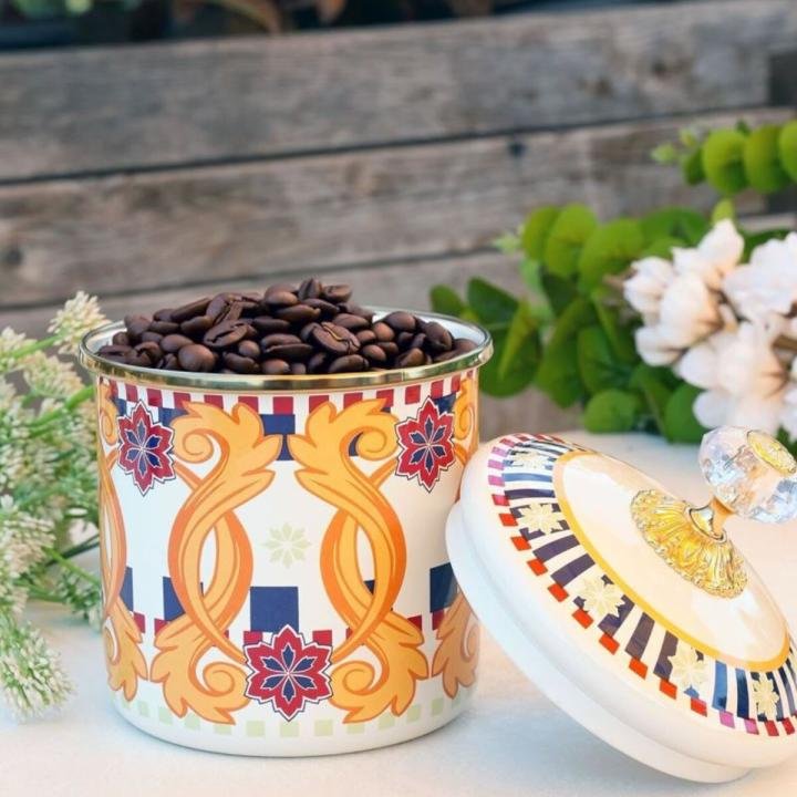 MİSS BETTY 9307 ELEGANCE 12 CM KAVANOZ - SAKLAMA KABI - BAHARAT ÇAY ŞEKER TUZ