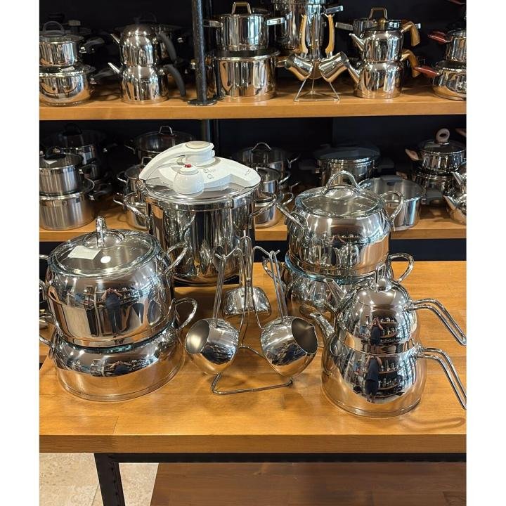 Merkür 18 Parça Çelik Çeyiz Seti Sade