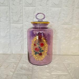 Kavanoz Gül Desenli 2640 cc Golden Flowers