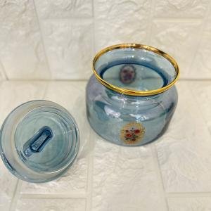 Kavanoz Gül Desenli 1515 cc Golden Flowers