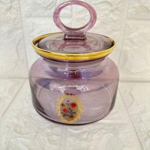 Kavanoz Gül Desenli 614 cc Golden Flowers