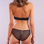 GITANA A Plus Siyah Dantelli Yarım Destekli Half Push Up Sütyen