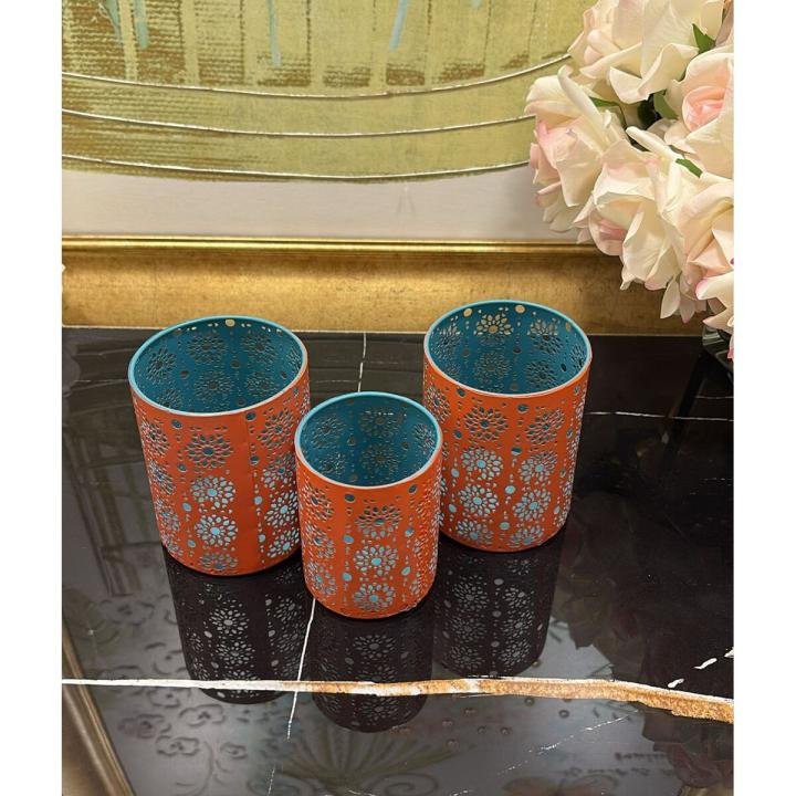 Dekoratif Mumluk Metal 3 lü