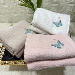 6’lı Havlu Kelebek Nakışlı 50 X 90