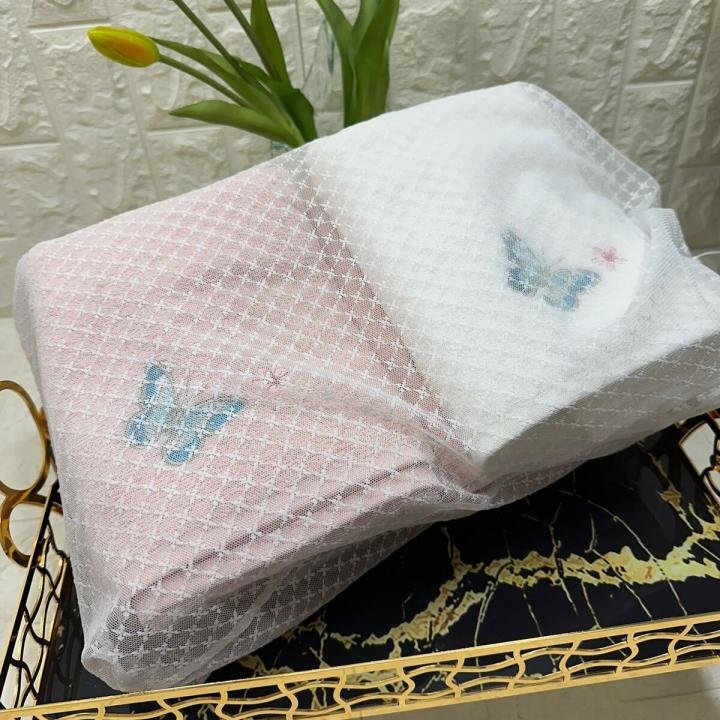 6’lı Havlu Kelebek Nakışlı 50 X 90