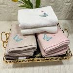 6’lı Havlu Kelebek Nakışlı 50 X 90