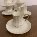 Kahve Fincan Takımı 6’lı Altın Dekorlu