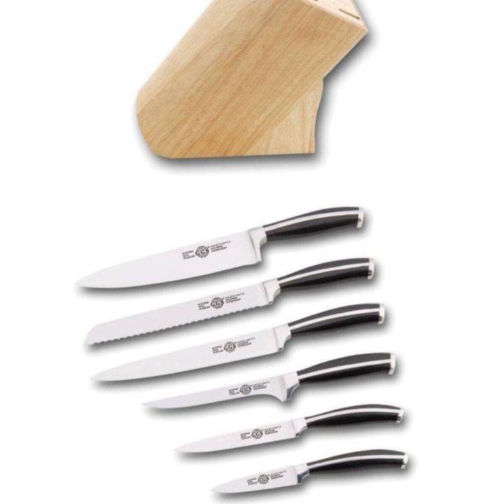 Interline Ahşap Standlı Mutfak Bıçak Seti 7 Parça