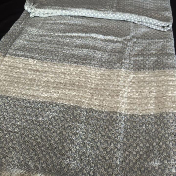 Dört Mevsim Çok Amaçlı %100 Pamuk Pike Örtü Gri