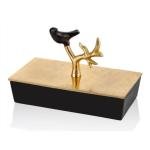 Love Bird Serisi Siyah Dikdörtgen Kutu 22x12x5 cm