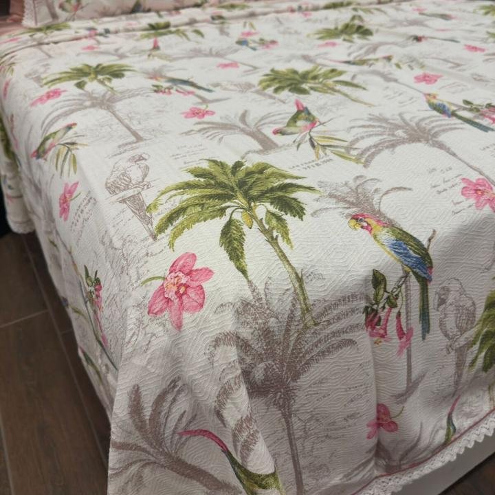 Parrot Pike Takımı Dantelli %100 Pamuk