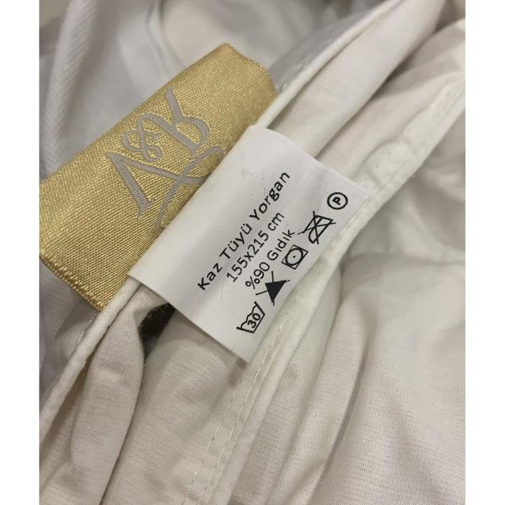 Kaz Tüyü Yorgan 155*215 %90 Gıdı Tüyü Tek Kişilik Premium
