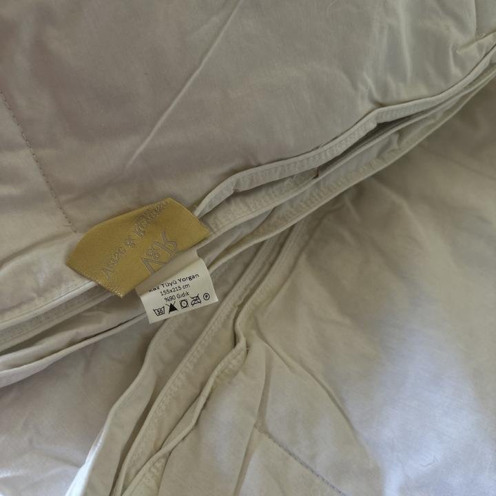 Kaz Tüyü Yorgan 155*215 %90 Gıdı Tüyü Tek Kişilik Premium