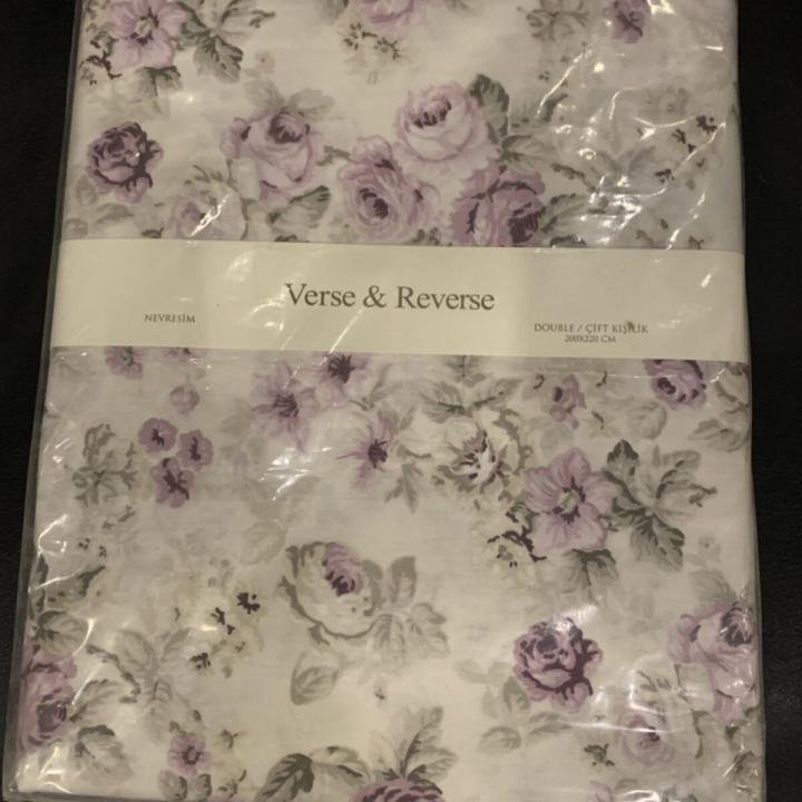 Jasmin Nevresim Çift Kişilik Mor % 100 Pamuk - 200 X 220