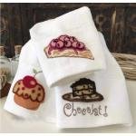 Nakışlı Bambu Havlu 3'lü