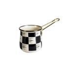 Mackenzie 10cm Krem-siyah Emaye Cezve Emy-150