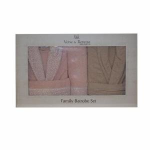 %100 Pamuklu Aile Seti Bornoz Takımı