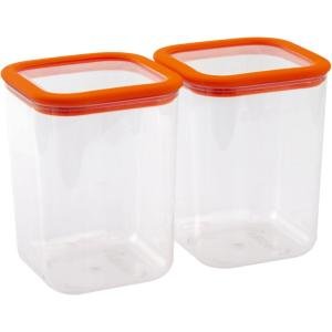 Kırılmaz Silikon Contalı Saklama Kabı 2 Adet 1200 ml