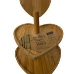 Bambu 2 Katlı Kalp Kurabiyelik
