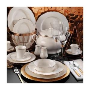 Bone Olympos 12 Kişilik 83 Parça Yemek Takımı Bakır Bnoly83yt120