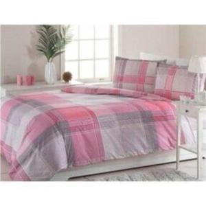 Çift Kişilik Ranforce Nevresim Takımı Roxin Pembe