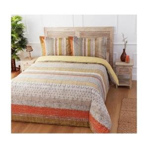 Çift Kişilik Nevresim Takımı Sunset Lines Yeşil