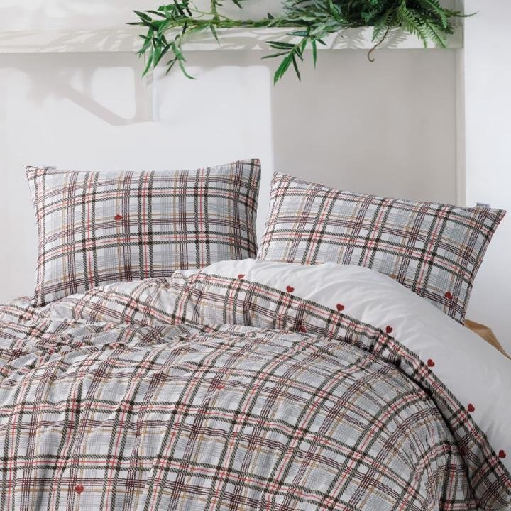 Çift Kişilik Nevresım Takımı Upsalla 100% Pamuk Multı