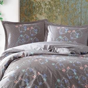 Çift Kişilik Nevresım Takımı Prıscılla 100% Pamuk Gri