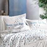 Tek Kişilik Nevresım Takımı Arıelle 100% Pamuk Mavı