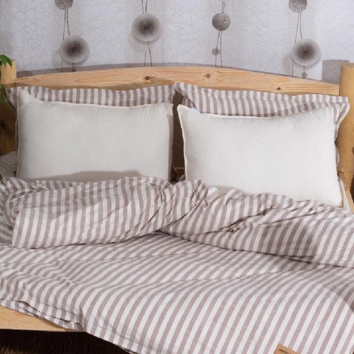 Çift Kişilik Nevresım Takımı Dylan 100% Pamuk Bej