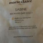 Yorgan Tek Kişilik Sabıne Mıkrojel Yorgan 155*215 Cm Beyaz