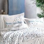 Çift Kişilik Nevresım Takımı Arıelle 100% Pamuk Mavı