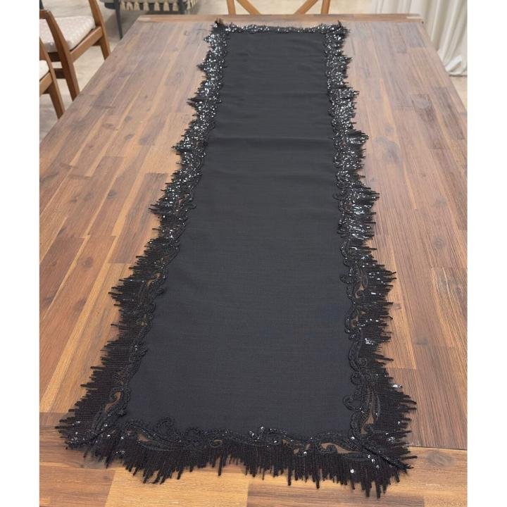 Özel Üretim Runner siyah 40x160