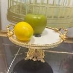 Frame Gold Kulplu Porselen 19 cm Ayaklı Sunumluk 21*24*17