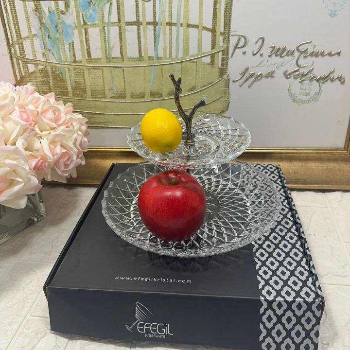 Hanedan Antik 2 Katlı Sunumluk 29*29*25