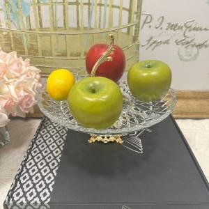 Hanedan Altın 29 cm Ayaklı Tutamaclı Sunumlık 29*29*13