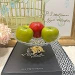 Hanedan Altın Dik Bölmeli Sunumluk Ayaklı 29*29*13