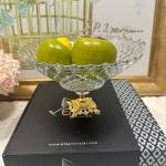 Hanedan Altın Ayaklı Salata Cam Kasesi 29*29*18