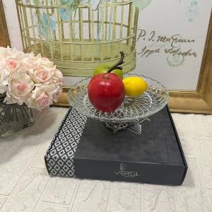 Hanedan Antik 29 cm Ayaklı Tutamaclı Sunumlık 29*29*13